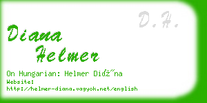 diana helmer business card